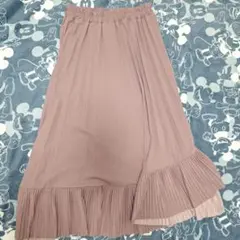 WEGO アシメティアードロングスカート ピンク　くすみピンクのサムネイル