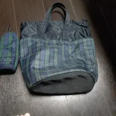 COMME CA DU MODE チェック柄トートバッグ