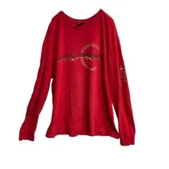 ポロバイラルフローレン ロンT 赤 M ポロスポーツ 90s風 【5124】