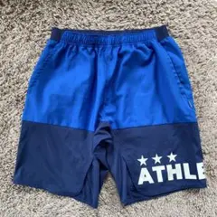 ATHLETA ハーフパンツ 青　Lサイズ　練習着