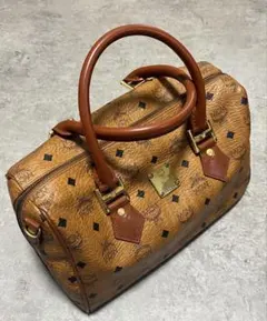 MCM ハンドバッグ ミニボストンバッグ ブラウン エムシーエム ヴィセトス