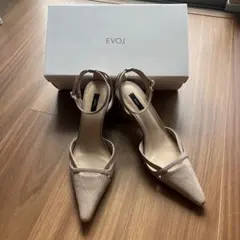 EVOL 7cmデザインヒールパンプスのサムネイル