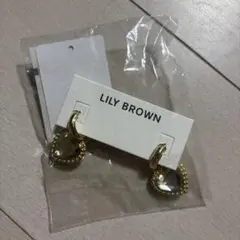 LILY BROWN ゴールド ハート型 ピアス　LWGA234349