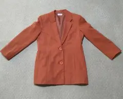 テーラードジャケット　 ブラウン　茶色　レディース　M