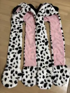 ディズニー　101匹わんちゃん　ファンキャップ　マフラー