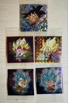 ドラゴンボール超戦士 シールウエハース vol.15超絶感謝の十周年 5枚セット