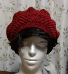 ニット帽　ベレー帽　ビーニー　ハンドメイド