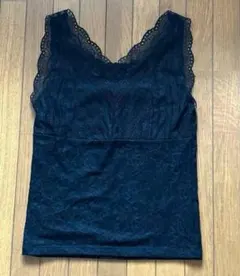 ロペピクニック レースタンクトップ ブラック