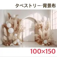 ドライフラワー すすき ナチュラル 結婚 タペストリー 背景布 ＃34