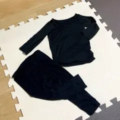 UNIQLO HEATTECH アンダーシャツとパンツセット 80 黒
