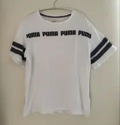 PUMA プーマ Tシャツ モダール混 柔らか素材 白 L