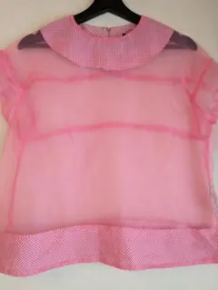 シースルーブラウス ピンク tricot commedesgarconsCDGのサムネイル