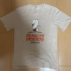 PEANUTS 半袖Tシャツ ベージュ S