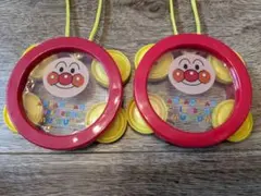 アンパンマンタンバリン２つ（アンパンマンミュージアム限定）希少品