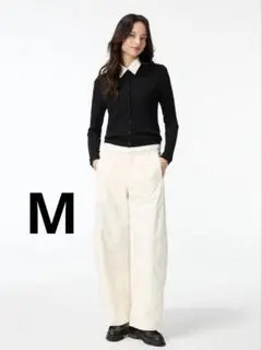 ジャージーバレルレッグパンツ　ユニクロ　M