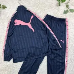 美品　プーマ　ビッグロゴ　スリーブライン　トラックトップ　セットアップ　SS