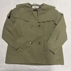 H&M キッズ コート カーキ 122/128