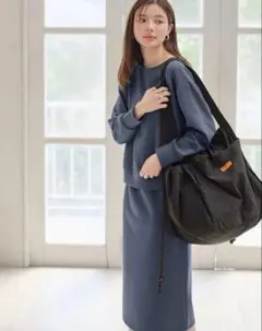 カットソーセットアップ風ワンピース　マタニティ・産後授乳服【出産後も長く使える】