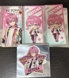 けちゃくん アンプタッくじ B賞 BIG アクリルキーホルダー おまけ付き けちゃ AMPTAK COLORS アンプタッくじ B賞 BIGキーホルダー