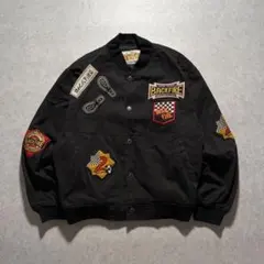 BACKFIRE CUTIE PUNKS スタジャン ワッペン パッチ 黒 L