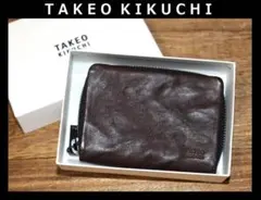 新品 TAKEO KIKUCHI イタリアンレザー 小銭入れ　Ⓗ