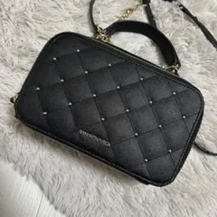 【美品】サマンサベガキルティングチェーンショルダーバッグ2way