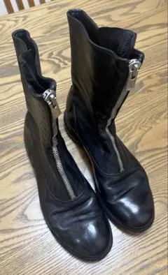 美品 価格ご相談可 GUIDI フロント ジップ ブーツ 41 ブラックのサムネイル