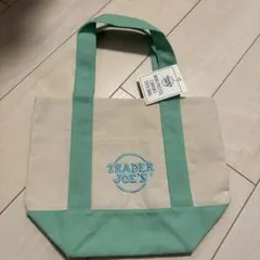 トレーダージョーズ　ミニトート(パステルグリーン)