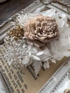 本日発送可能商品‼️急ぎの方相談‼️ハンドメイド コサージュ ベージュ