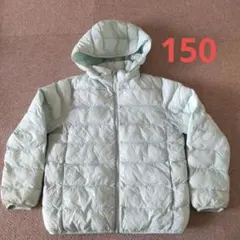 ユニクロ ダウン ジャンパー 150 ライト ウォーム パデットパーカー ②