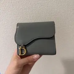 Christian Dior グレー 三つ折り財布