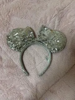 ミニーマウス風スパンコールカチューシャ