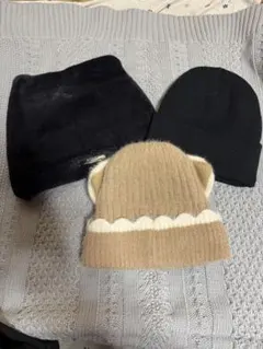 SETRACON 耳付きニット帽 3個セット