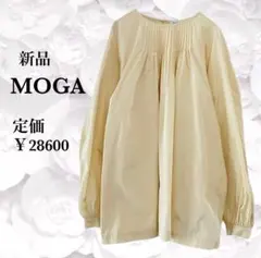新品✨ モガ『MOGA』ブラウス カットソー【F】アイボリー 無地 大きいのサムネイル