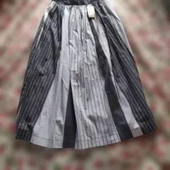 SM2＊サマンサモスモス＊マルチストライプ柄 ロングフレアスカート＊新品＊タグ付のサムネイル