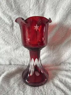 イタリア製 サルデリ イタリアンレッド 花器 陶器製 フラワーベース