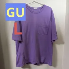 GUヘビーウェイトビッグT Tシャツ/パープル/341-321626 紫 L