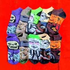 【海外ホラー】チャイルドプレイ 靴下 ユニセックス 5足セット チャッキー 他