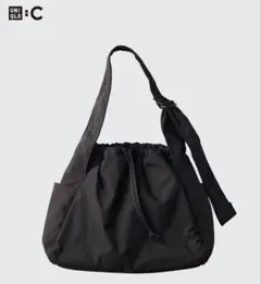 UNIQLO C ユニクロ ソフトパフィーショルダーバッグ ブラック