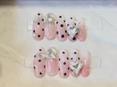 ワンホン 韓国 ハート ベイビーブーマー 埋めつくしネイル