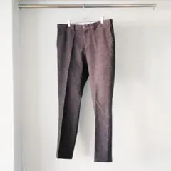 【MILA SCHON】日本製 コットンストレッチスラックス パープル系　L相当のサムネイル