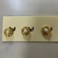 花形ゴールドボタン3個セット