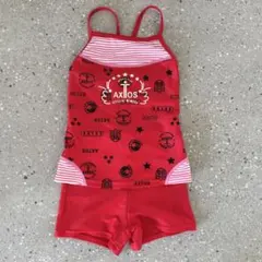 AXTOS 水着 120cm レッド ストライプ
