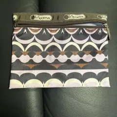 LeSportsac 幾何学模様 ポーチ