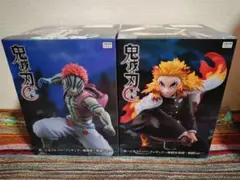 鬼滅の刃 ぬーどるストッパーフィギュア 煉獄杏寿郎 猗窩座 -戦闘Ver.-