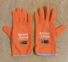 Amino Value 東京マラソン2010ランニング手袋グローブ オレンジ