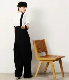 【美品】LEE　別注サスペンダーパンツ　サロペット　オーバーオール　ワイド　Ｆのサムネイル