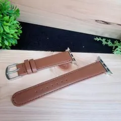 Apple Watch 가죽 밴드 38/40/41mm 대응 브라운