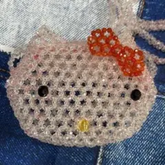 Kitty ハローキティ ビーズ コインケース バッグ スワロ ポシェット レア