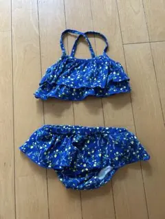 花柄フリルセパレート水着 80